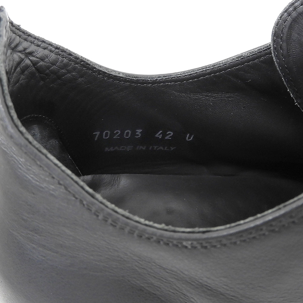 Rick Owens リックオウエンス レザー Concordians ローカットスニーカー シューズ メンズ 黒 ブラック 42 RU02E1891 シューズ