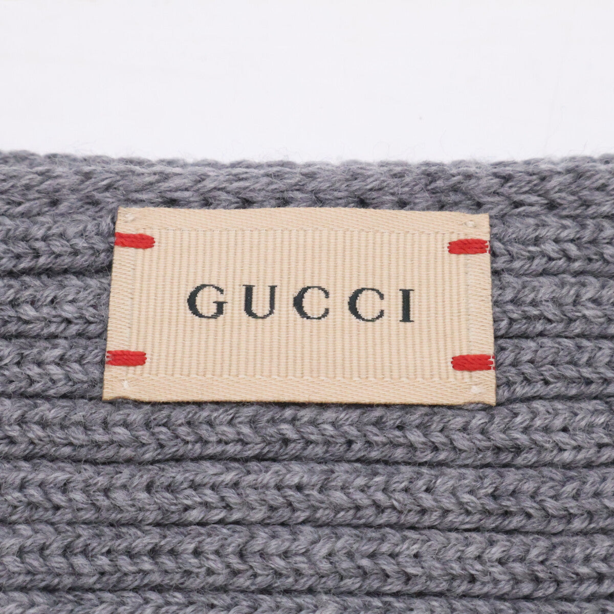 GUCCI グッチ 【美品】シェリーライン リブニット マフラー