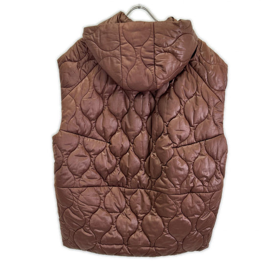 STUNNING LURE Stunning Lure 114290052200 Brown Hooded Quilted Vest Vest