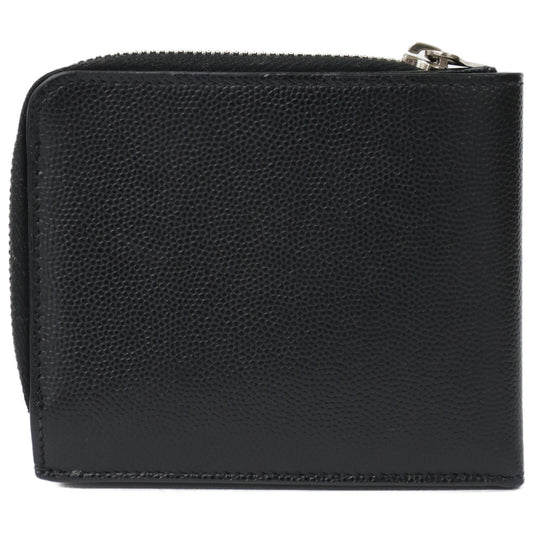 SAINT LAURENT PARIS サンローランパリ 【美品】イースト/ウェスト ウォレット 二つ折り財布(小銭入れあり)