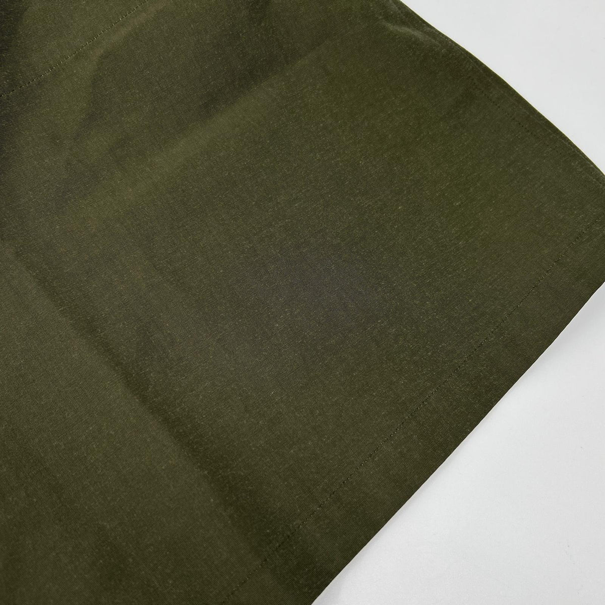 JURGEN LEHL Khaki Cotton/Rayon Chest-Yoke Stand-Collar Coat Coat