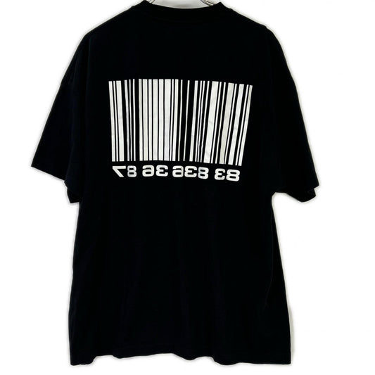 VETEMENTS ヴェトモン 22SS ブラック バーコード Tシャツ トップス