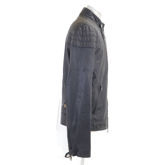 Brioni ブリオーニ 【美品】ディアスキン シングルライダースジャケット ジャケット