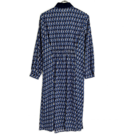 MACKINTOSH マッキントッシュ ネイビー系 Mダイヤモンドシェイプパターンプリントワンピース ワンピース