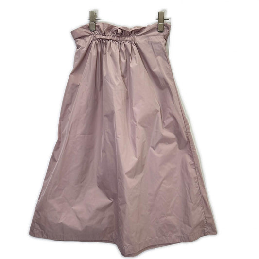 theory luxe Theory Luxe 03-2107320 pink nylon flared skirt skirt