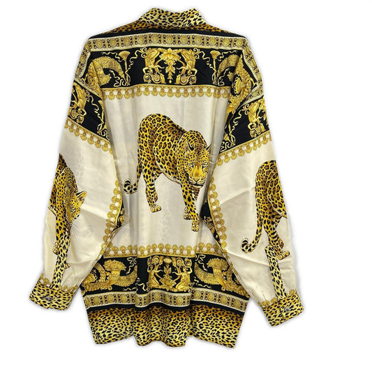 VERSACE CLASSIC ヴェルサーチクラシック 08304255 レオパード バロック シャツ トップス