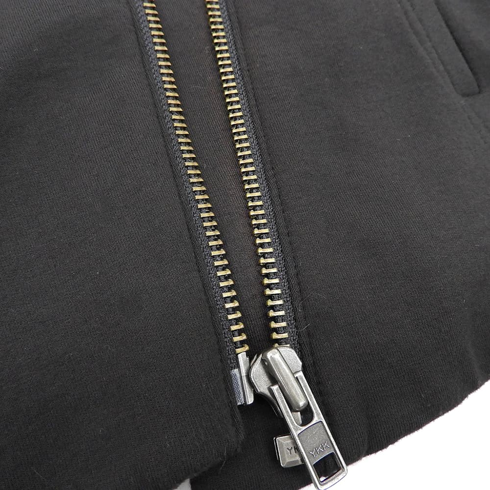 Helmut Lang ヘルムートラング コットン ビッグカラー ライダース ジャケット レディース ブラック P ジャケット