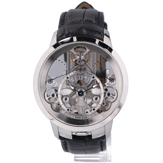 ARNOLD&SON アーノルドアンドサン 美品 1TPAS.S01A.C124S タイム ピラミッド スケルトン文字盤 手巻き 腕時計