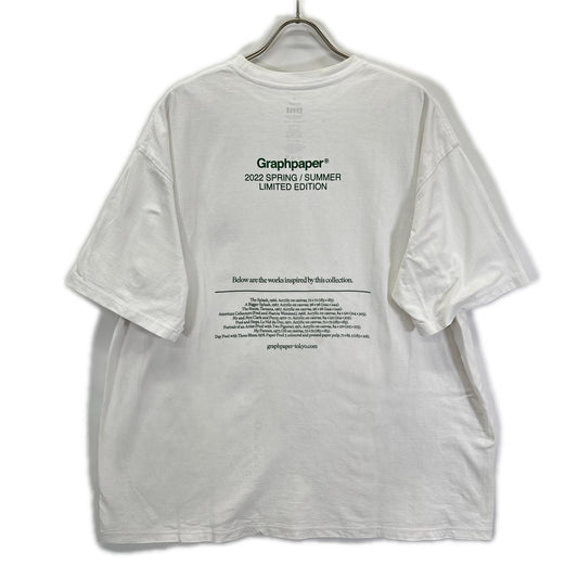 Graphpaper グラフペーパー 22SS LIMITED EDITION ホワイト×グリーン Oversized S/S Tee トップス