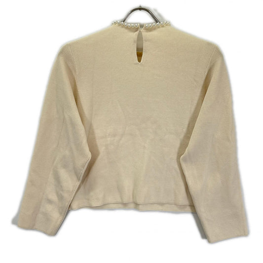 BALLSEY Ballsey 25 Ivory pearl-combination pocket pullover top