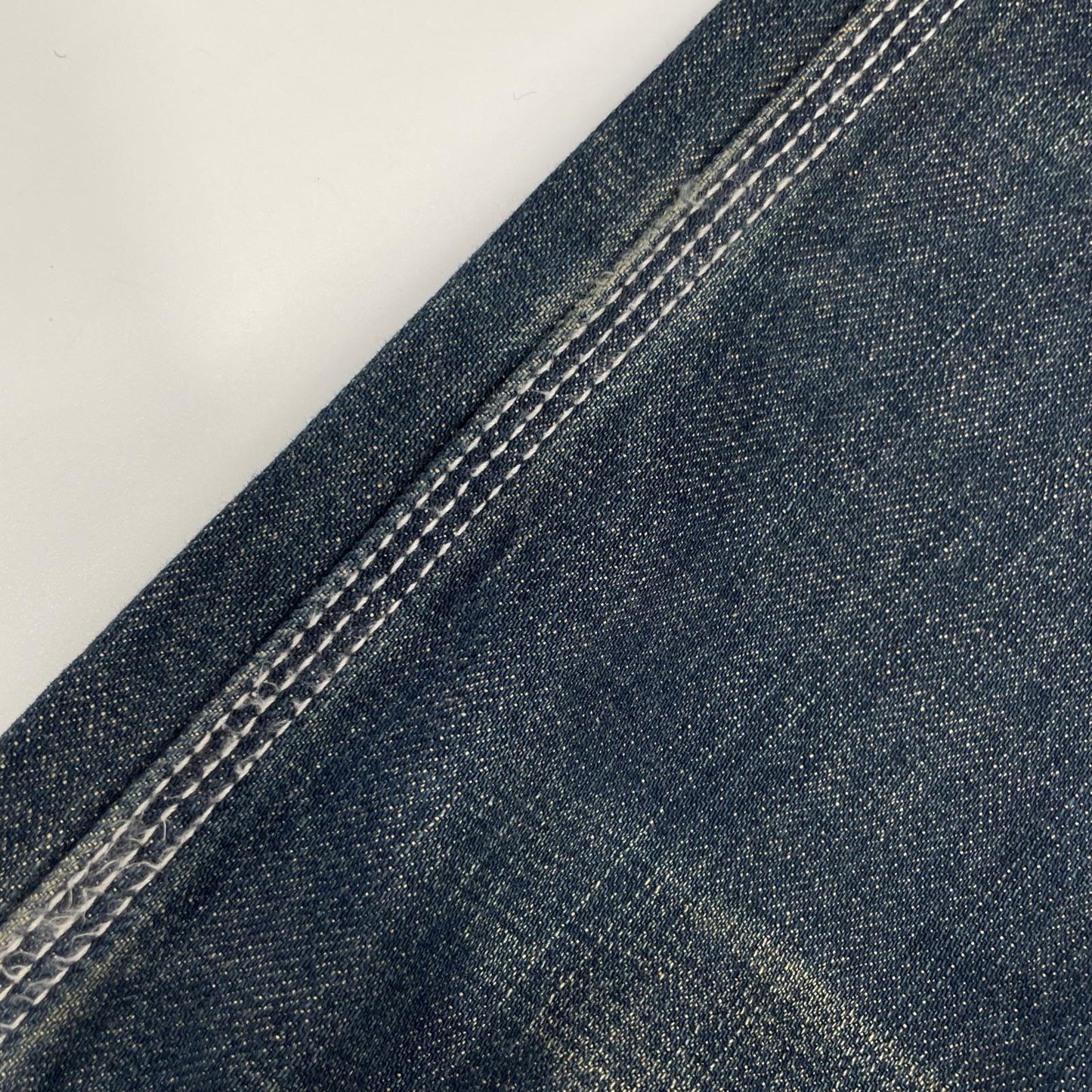 VANSON バンソン SP-B-32 インディゴ クロススカル刺繍デニムパンツ ボトムス