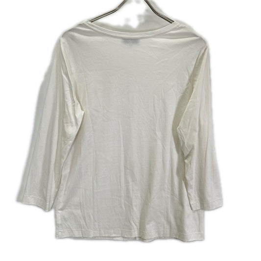 MACKINTOSH LONDON マッキントッシュロンドン G7P04-551-02 24年 ホワイト コットンスムース長袖Tシャツ トップス