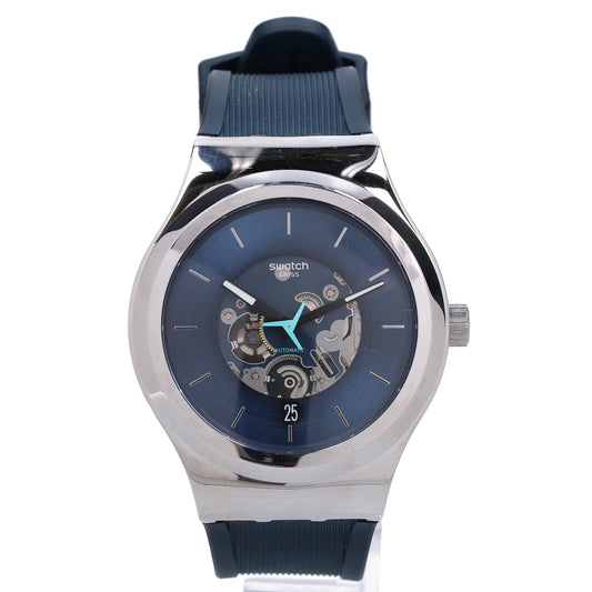 Swatch スウォッチ 【美品】BLURANG バックスケルトン 自動巻き 腕時計