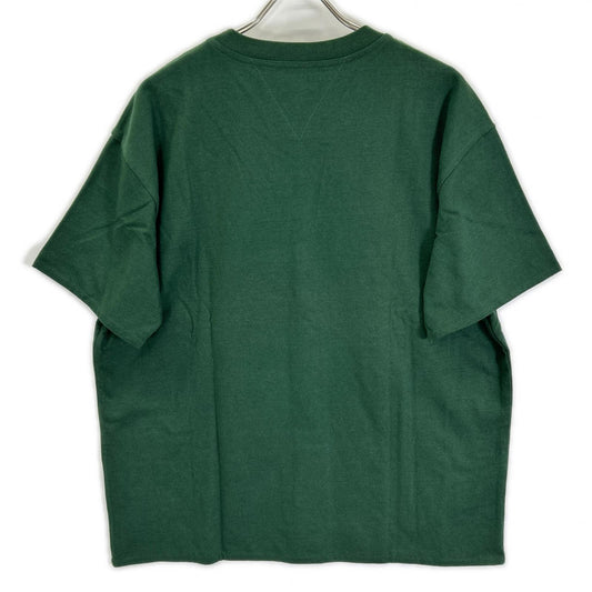 BOTTEGA VENETA ボッテガヴェネタ 744998 グリーン リラックスフィット ダブルレイヤー コットンTシャツ トップス