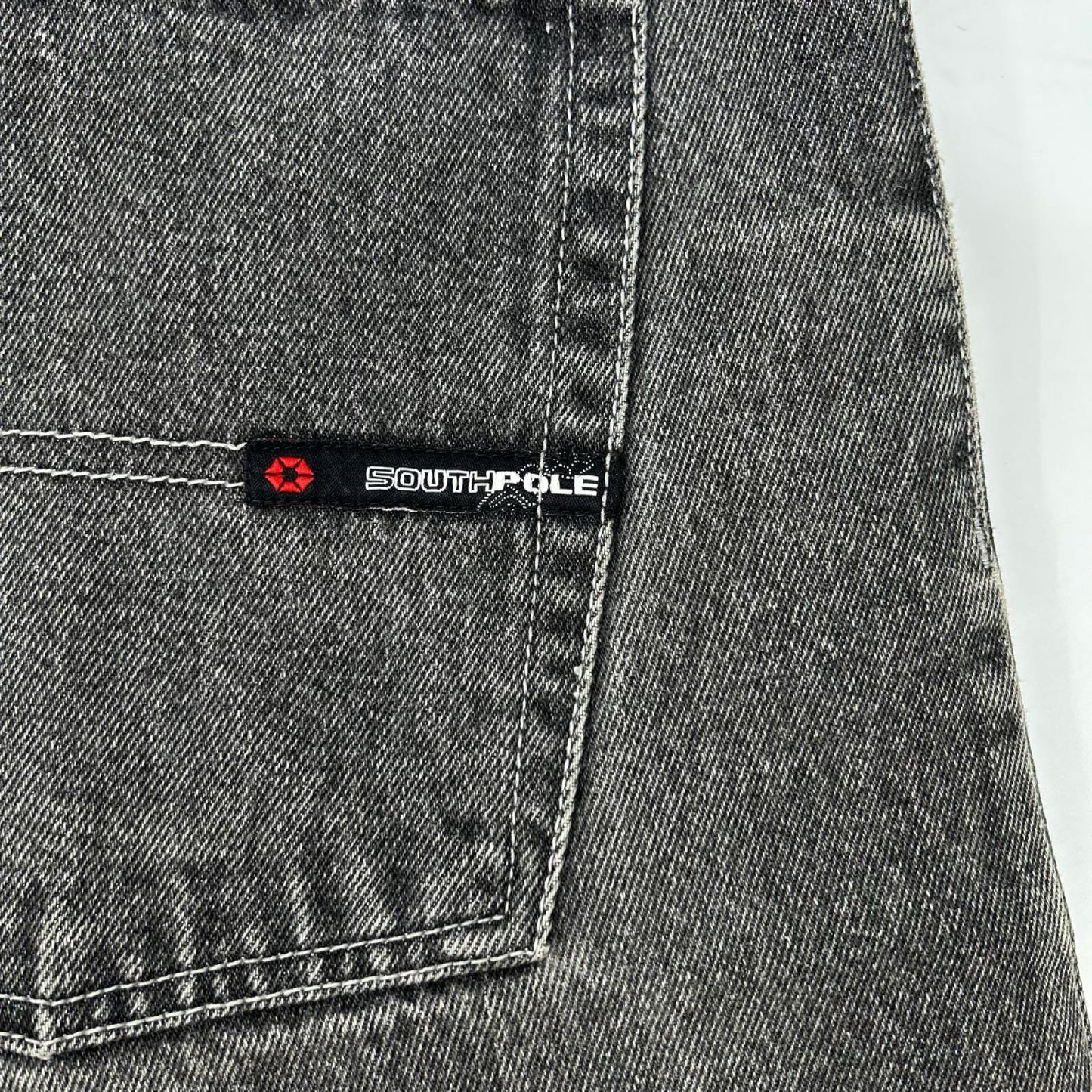 SOUTHPOLE サウスポール 00s グレー デニム バギーパンツ ボトムス
