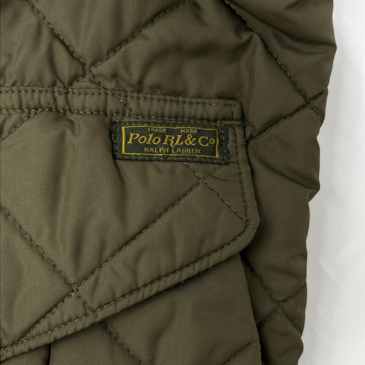 POLObyRalphLauren ポロラルフローレン カーキ スナップボタン チンストラップ キルティングジャケット ジャケット