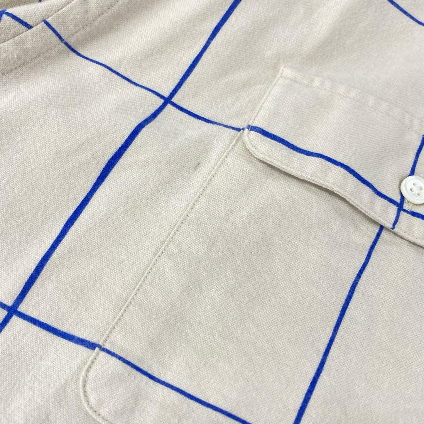 s.f.c stripes for creative エスエフシーストライプ フォー クリエイティブ ベージュ ブルーチェック SFC シャツ トップス