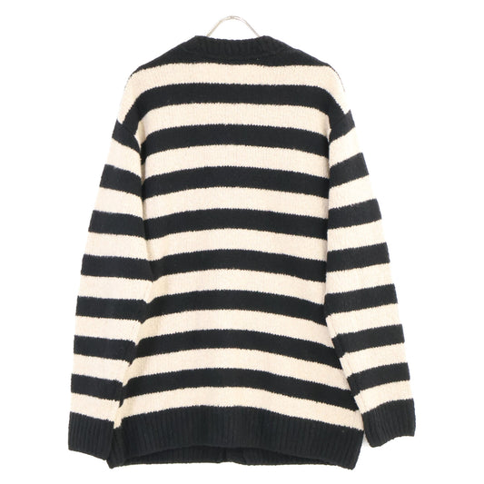 DRIES VAN NOTEN ドリスヴァンノッテン ブラック×ホワイト カシミア/ウール ロングスリーブ カーディガン トップス