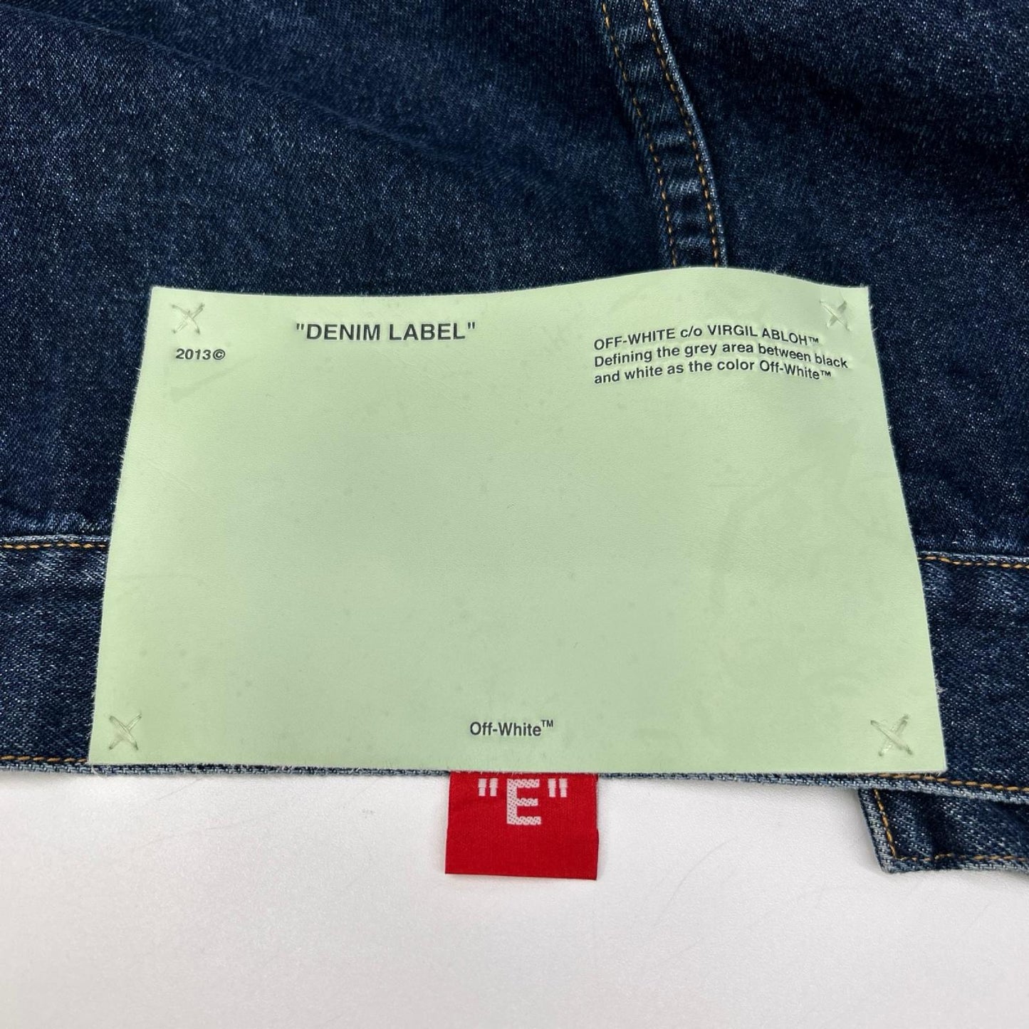 OFF-WHITE オフホワイト インディゴブルー エグジェラテッド デニムジャケット ジャケット