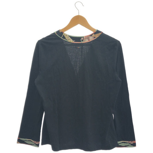 LEONARDSPORT レオナールスポーツ 0588086 Black×Multicolor Cardigan Top