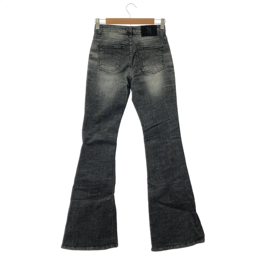 その他ブランド 【SYNERJYN.】ブラック CAT WASHING MID-RISE ジーンズ ボトムス
