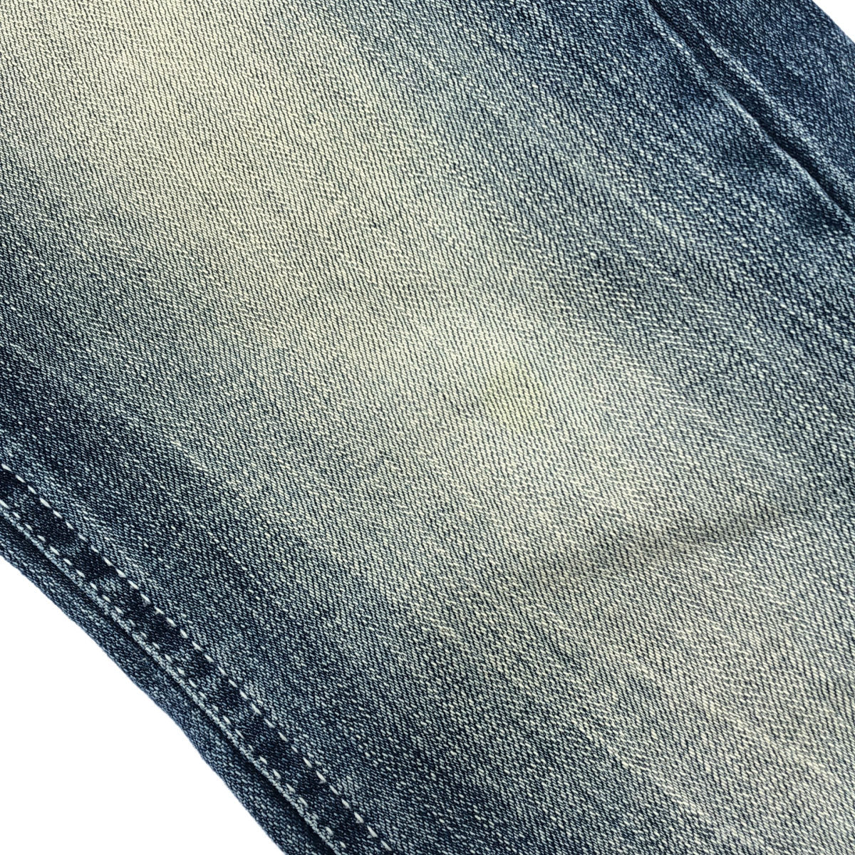 その他ブランド 【SYNERJYN.】ブルー CAT WASHING MID-RISE ジーンズ ボトムス