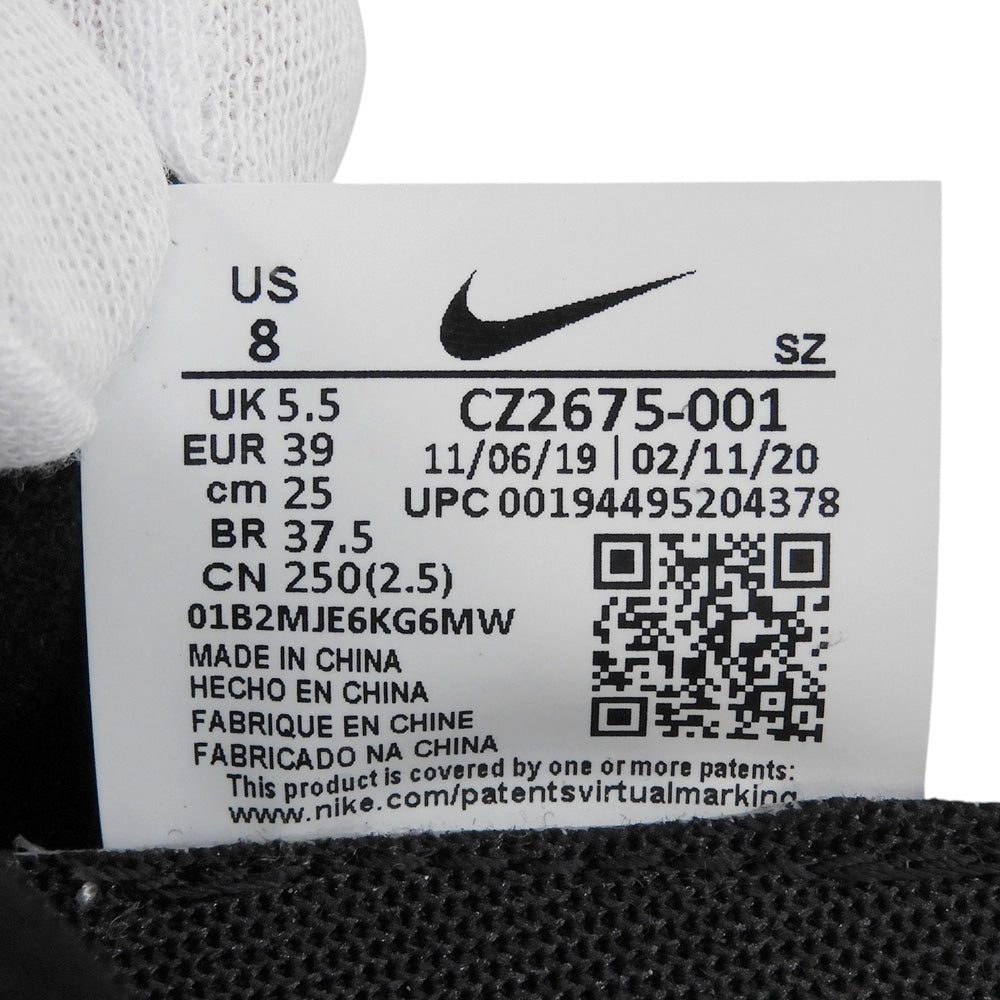 NIKE ナイキ 美品 DUNK LOW WMNS CDG MONOGRAM PRINT スニーカー シューズ レディース ブラック 25cm CZ2675-001 シューズ