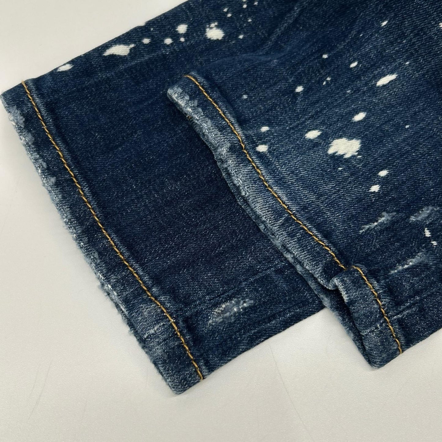 DSQUARED2 ディースクエアード S74LB0446 インディゴ ボタンフライ デニムパンツ ボトムス