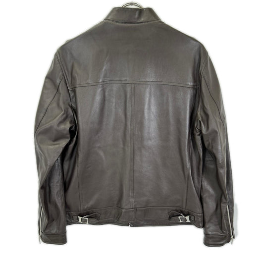 Burberry Black Label バーバリーブラックレーベル BMP07-510 ブラウン シープレザー シングルライダースジャケット ジャケット