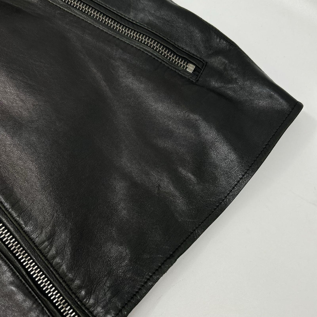 PS Paul Smith ピーエスポールスミス ブラック ラムレザー シングルジャケット ジャケット