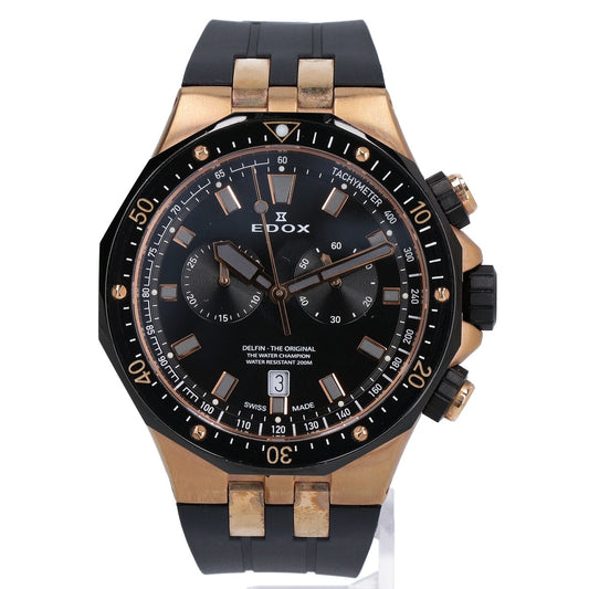EDOX エドックス 10109 デルフィン オリジナル クロノグラフ クオーツ 腕時計