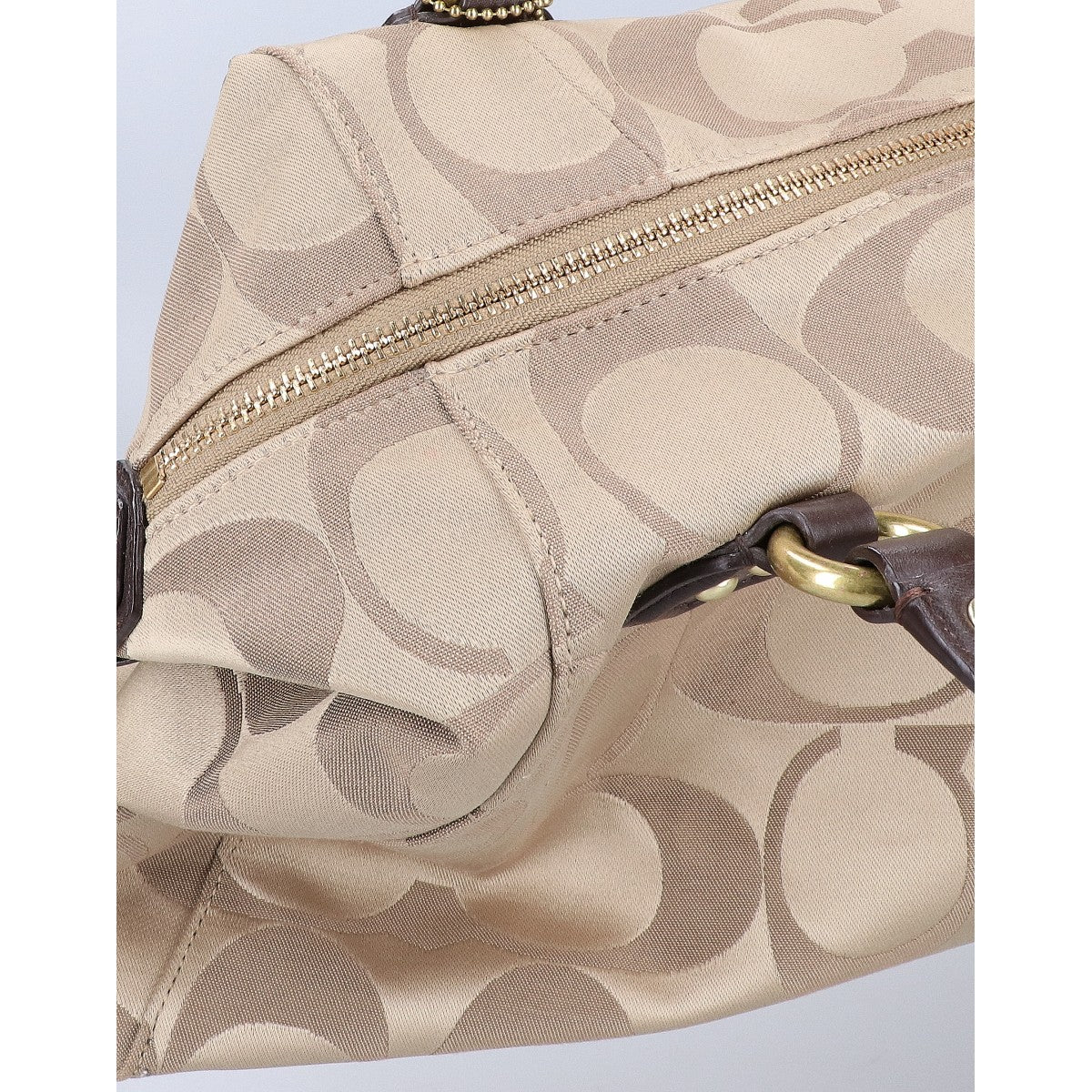 COACH コーチ F25292 シグネチャー ラージサッチェル ハンドバッグ