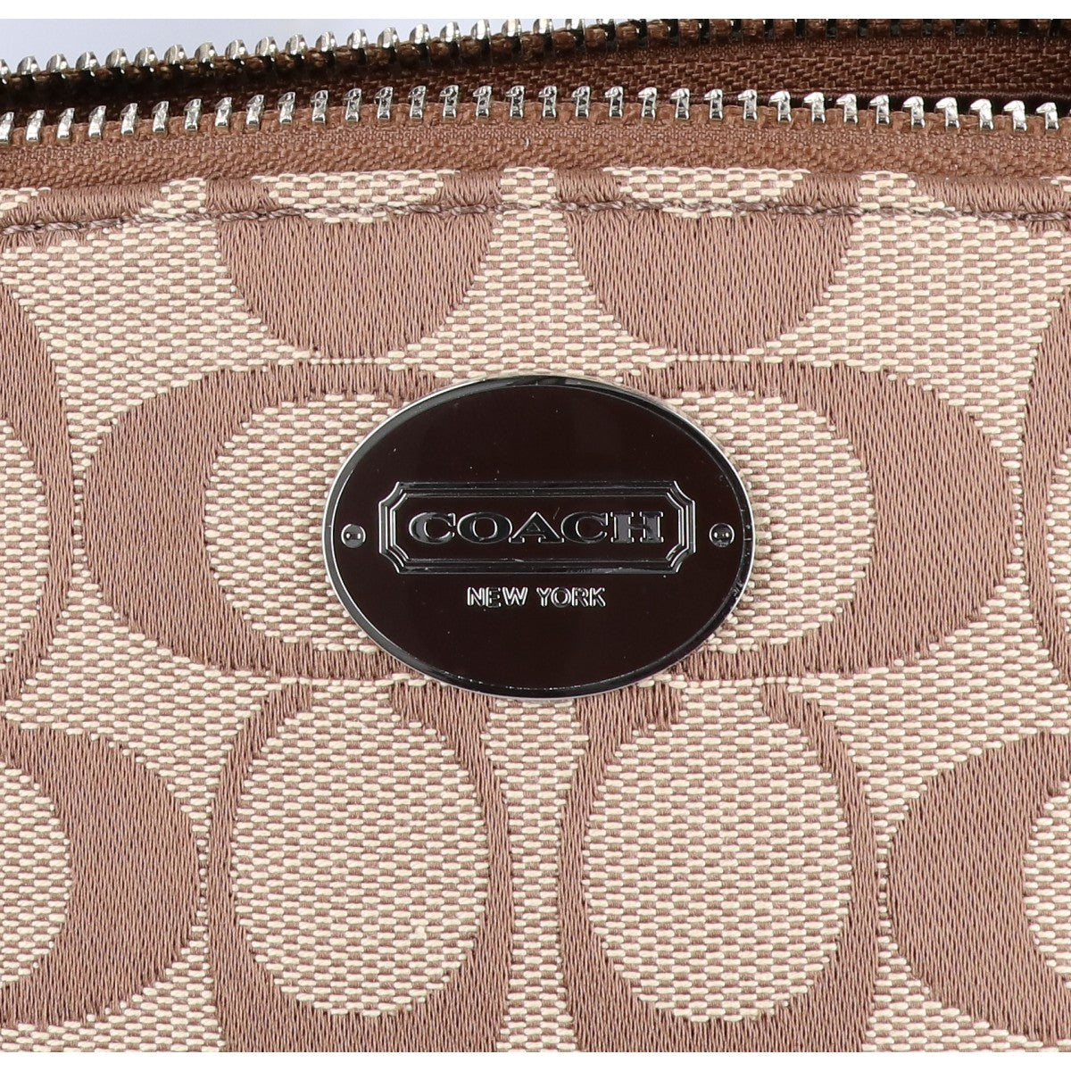 COACH コーチ 美品 キャンバス×レザー シグネチャー ハンドバッグ