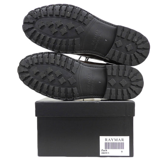 RAYMAR レイマー 美品 Zach Uチップ レザー シューズ メンズ ブラウン 7 シューズ