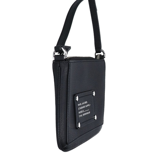MARC JACOBS マーク ジェイコブス 【美品】4P5SMN001S01 001 ロゴ レザー ショルダーバッグ