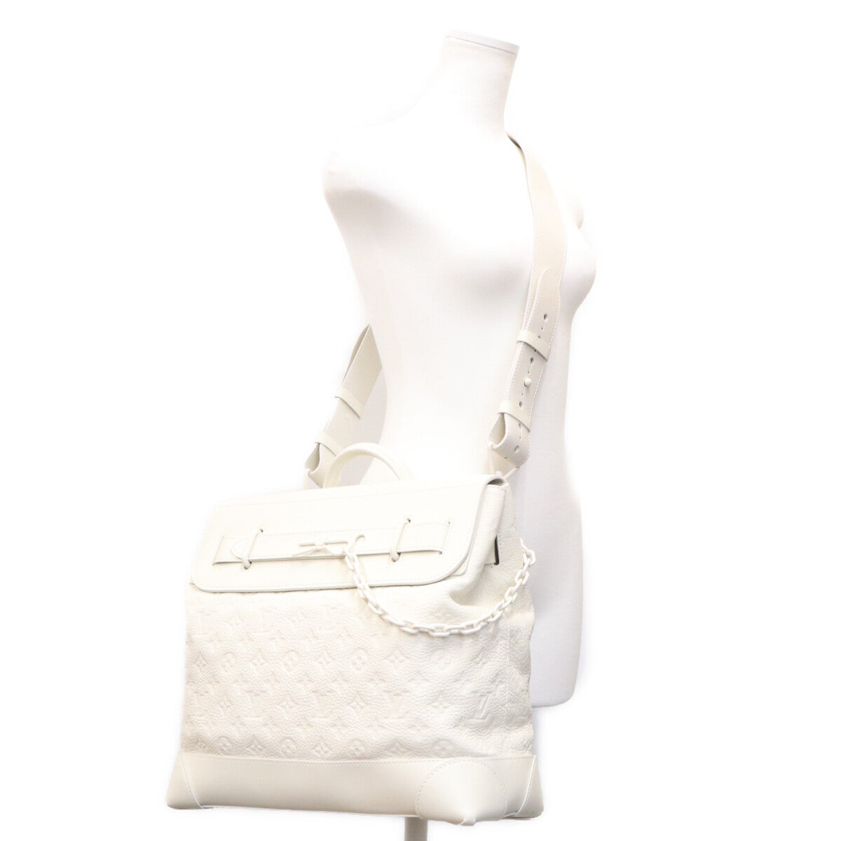 LOUIS VUITTON ルイヴィトン 19年製 M53279 ホワイト スティーマPM ショルダーバッグ