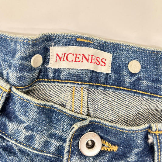 NICENESS ナイスネス NN-1406T14 インディゴ ストレートデニム ボトムス