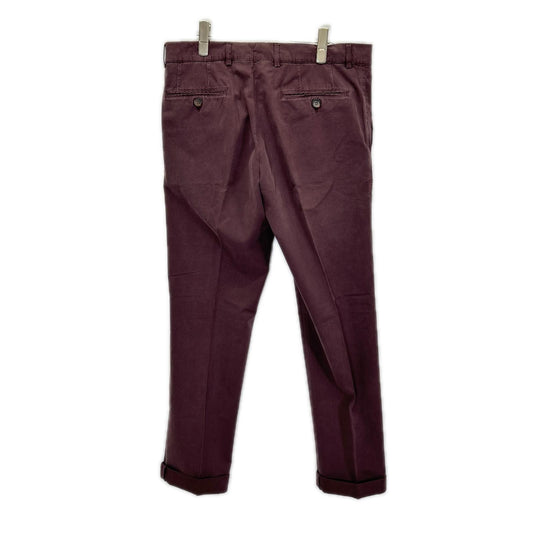 BRUNELLO CUCINELLI ブルネロクチネリ ボルドー コットン チノ センタープレススラックス ボトムス