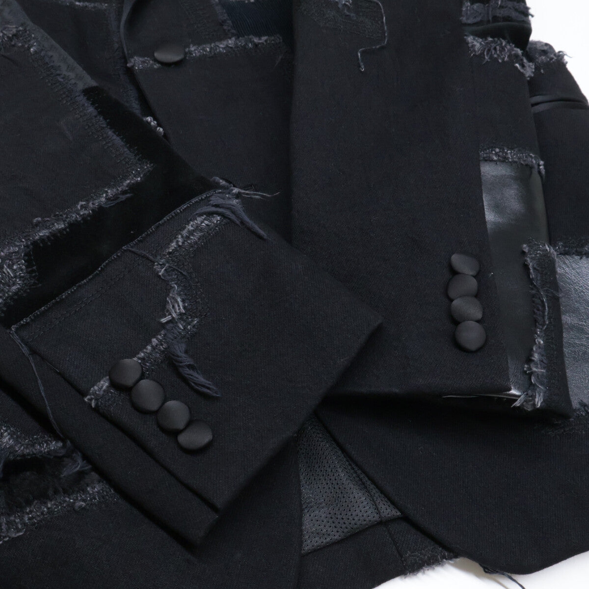 JUNYA WATANABE MAN ジュンヤワタナベマン 美品 25SS AD2024 WO-J033 ドレスアップデニム パッチワーク テーラード ジャケット L