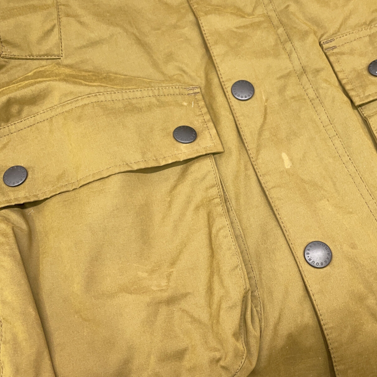 Barbour バブアー 2001121 カーキ BEDALE SL PEACHED ノンオイルドジャケット ジャケット 38