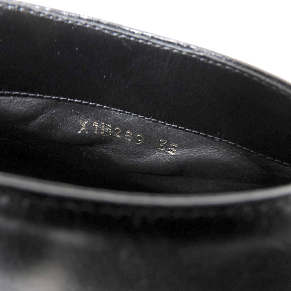 GIORGIOARMANI ジョルジオアルマーニ 美品 チャッカブーツ シューズ レディース 黒 ブラック 35 X1M269 シューズ