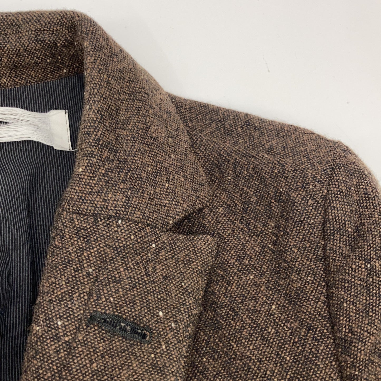 individual sentiments インディビジュアルセンチメンツ 20AW ブラウン CO41-MW15-NO ツイード ロングコート コート 0