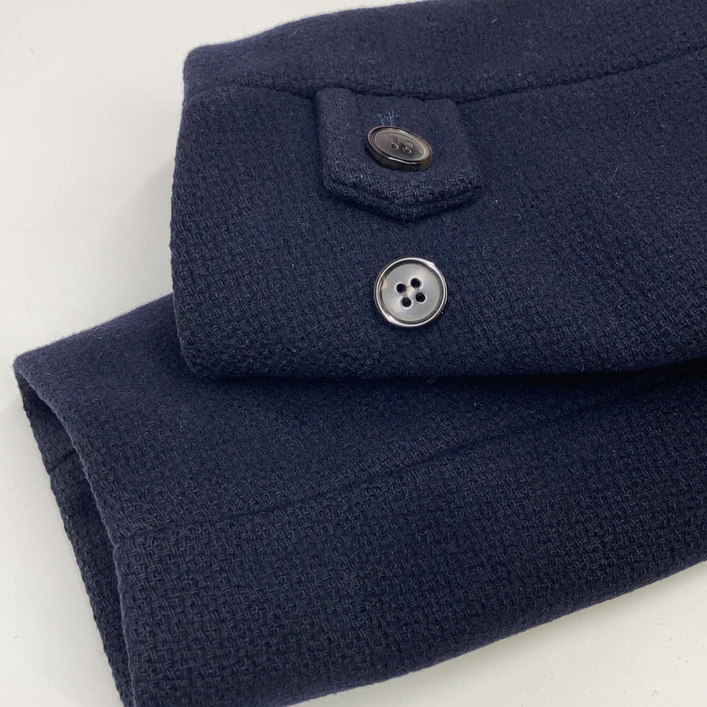 STEPHAN SCHNEIDER ステファンシュナイダー ネイビー ウール フェイクファー裏地 ロングコート コート 4