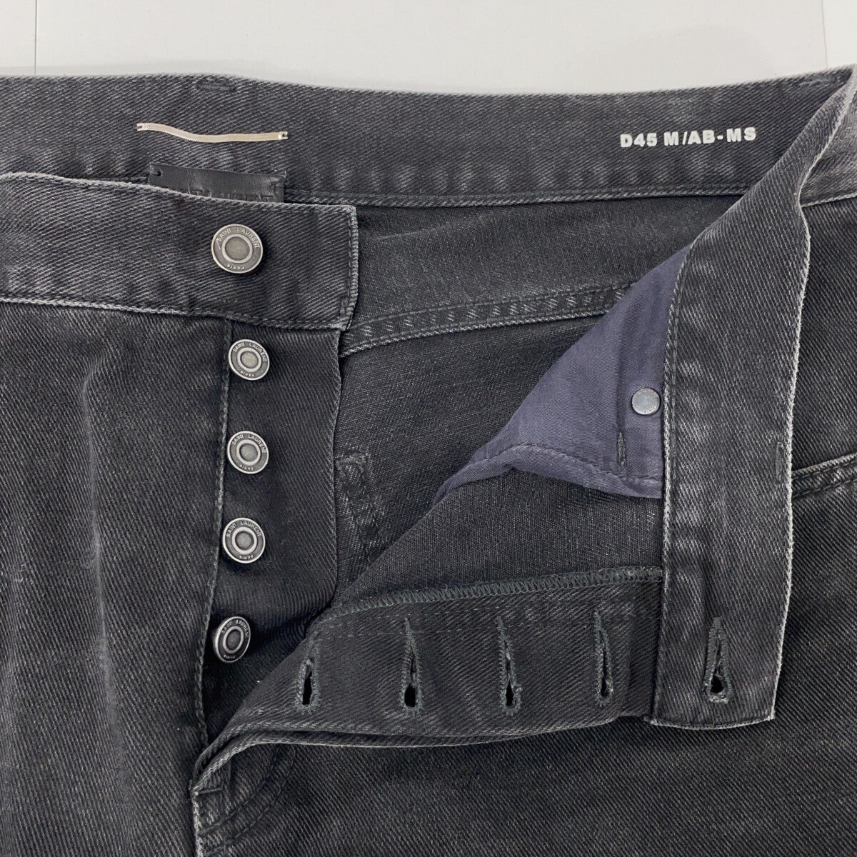 SAINT LAURENT PARIS サンローランパリ 23年 786722 ブラック ルーズフィット デニムパンツ ボトムス 32