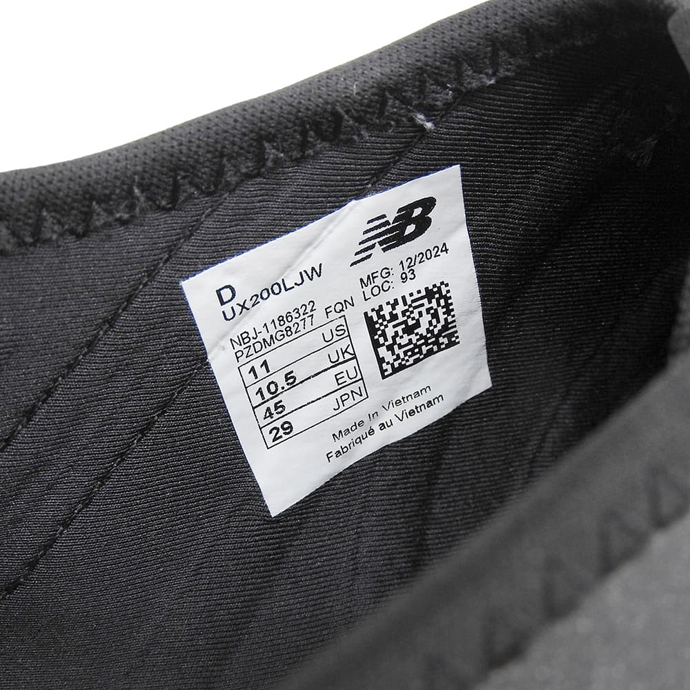 NEW BALANCE ニューバランス 【JUNYA WATANABE MAN】新品同様 スニーカー シューズ メンズ ブラック 29cm UX200LJW シューズ 29