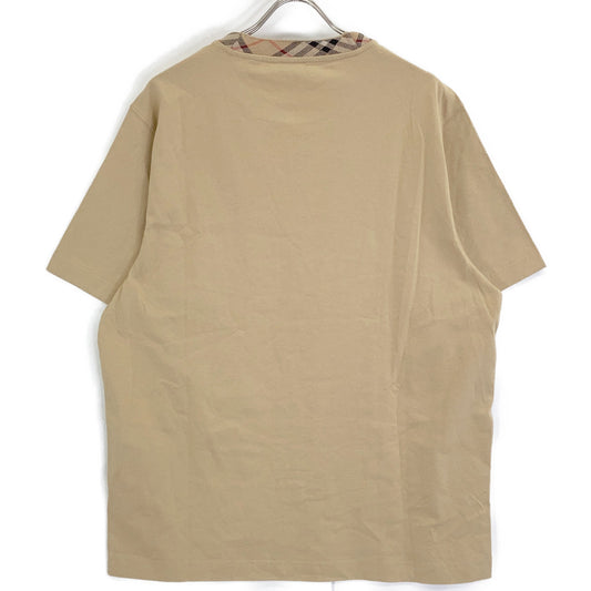 BURBERRY 8112803 25SS Beige S/S Check Trim T-Shirt Top