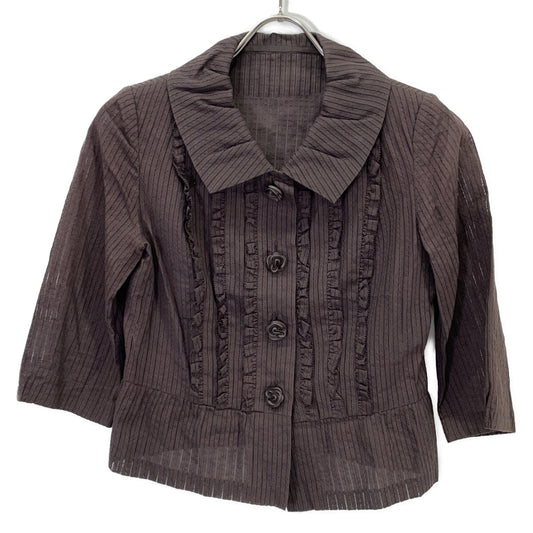 KOJI WATANABE STYLE Brown Striped Setup Suit 9
