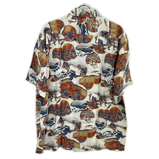 SUN SURF SS37918 Color 105 Hokusai Katsushika Chushingura Raid Aloha Shirt Tops