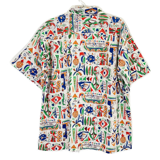 SUN SURF SS37333 Color 105 KEONI OF HAWAII TIKI VILLAGE Aloha Shirt Tops