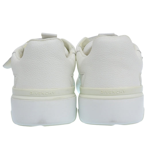 GIVENCHY ジバンシィ 美品 WING SNEAKER LOW レザー スニーカー シューズ メンズ ホワイト 45 1/2 シューズ